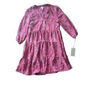 Joie Tiered Textured Floral Dress